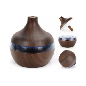 Humidificador mini pera 300 ml - cafe oscuro
