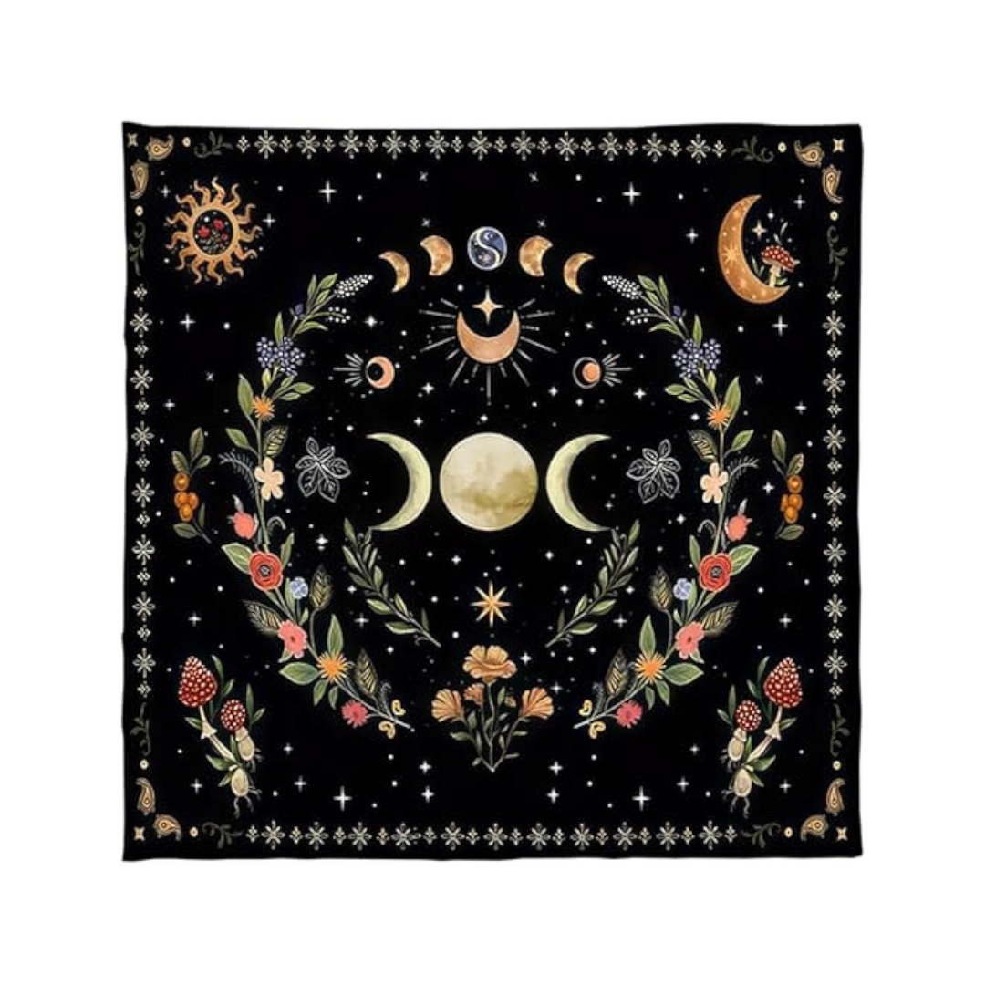 mantel para cartas de tarot - fase lunar